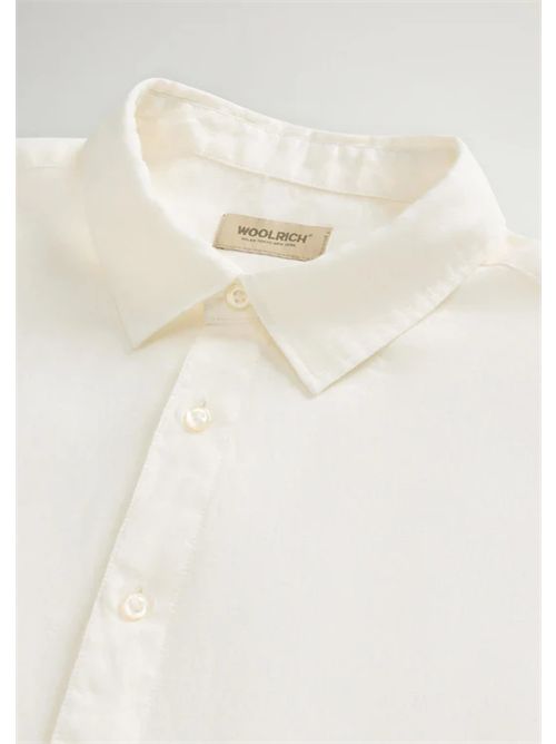 LINEN SHIRT WOOLRICH | CFWOSI2013MRUT52848270 ARCTIC WHITE
